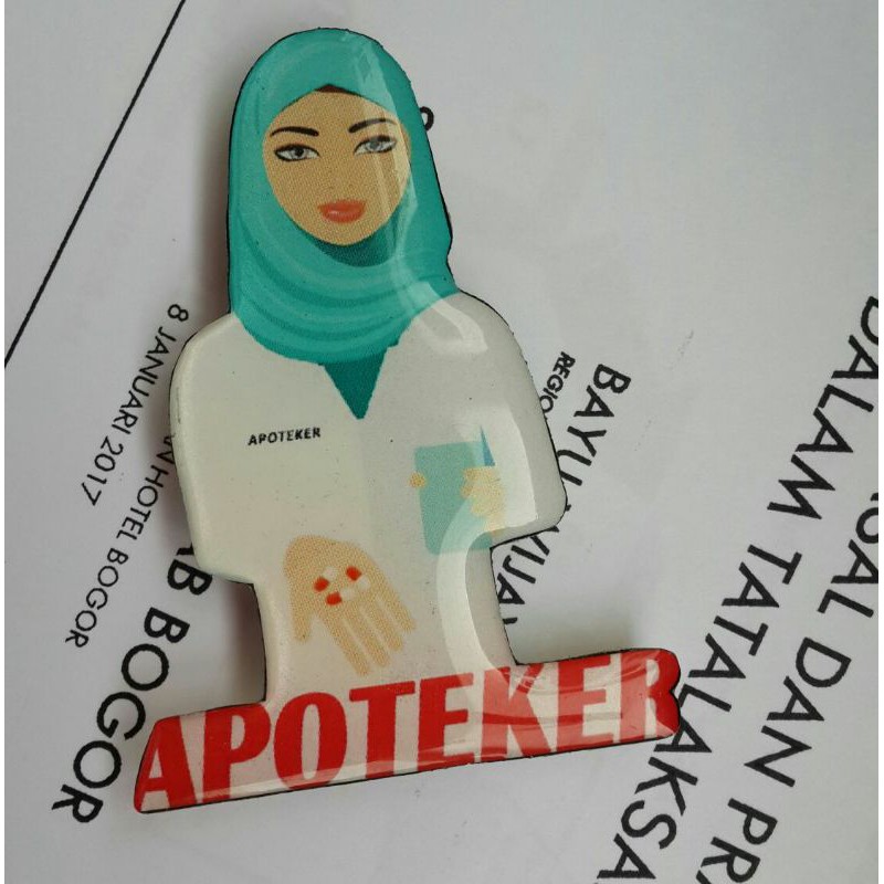 Pin Apoteker gambar Hijab. Pin dengan Magnet