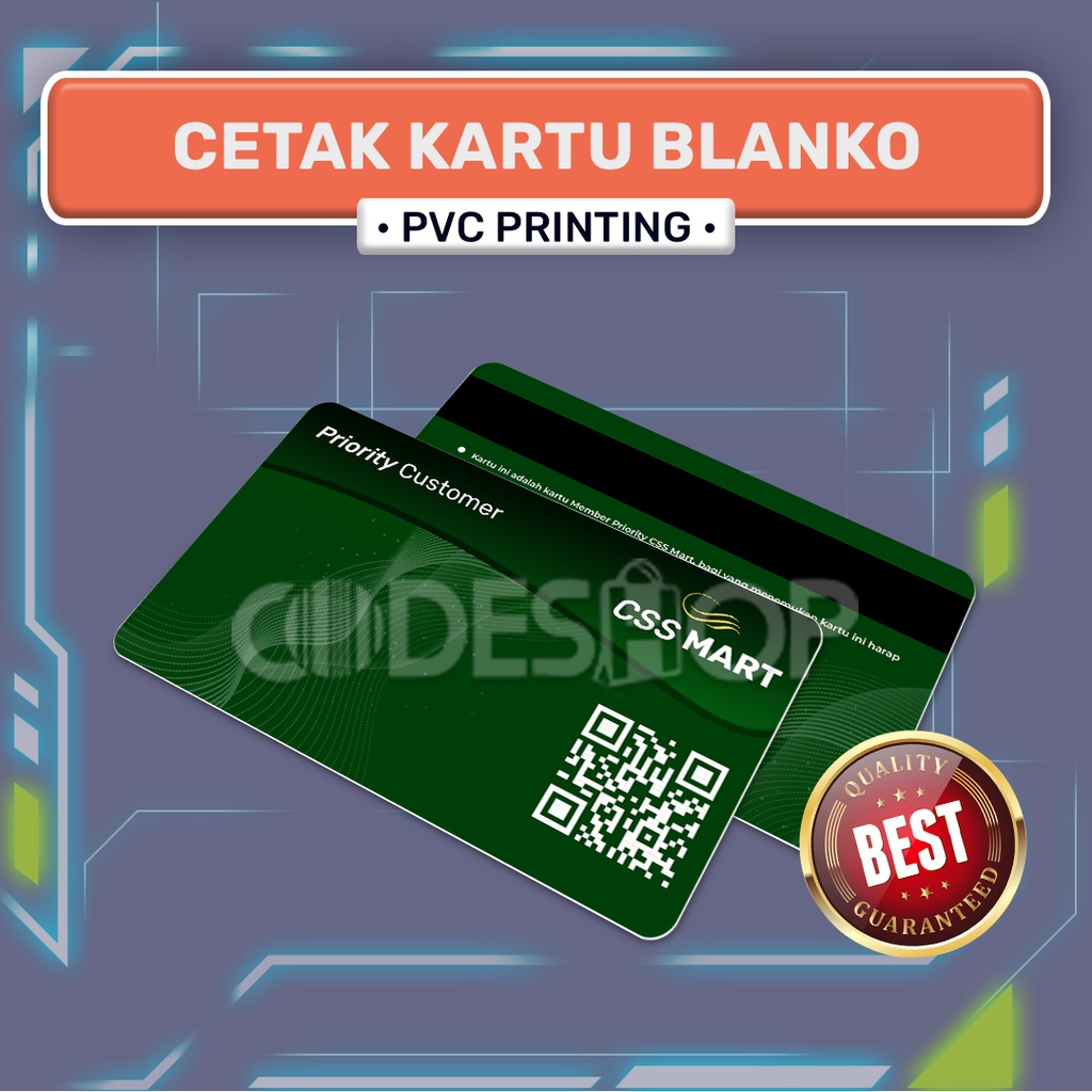 Cetak Sample Kartu Blangko Card Preprinted PVC