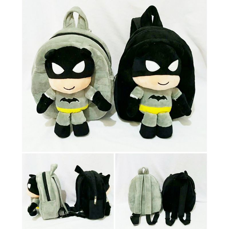 TAS BONEKA BATMAN IMPORT/TAS ANAK SEKOLAH PAUD/TAS BALITA LUCU/TAS BATMAN/TAS RANSEL BATMAN HALUS