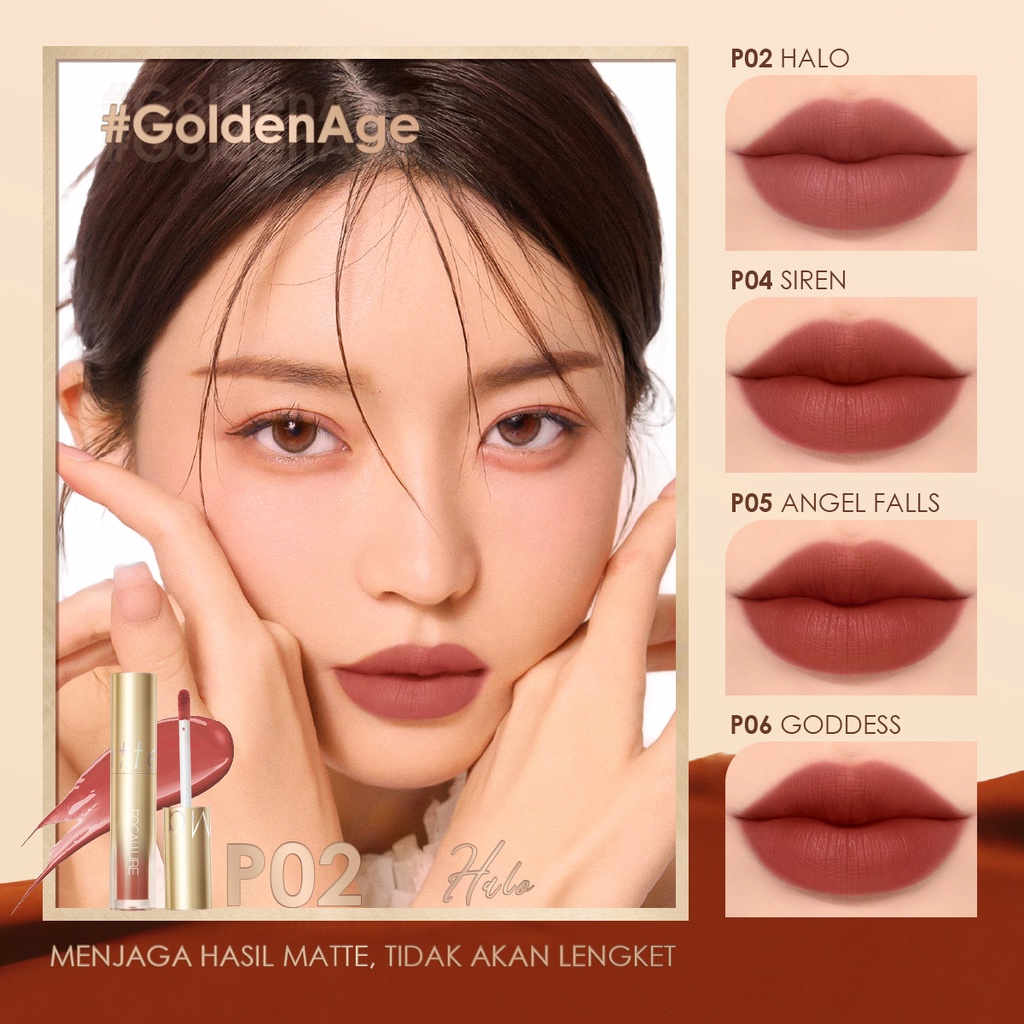 Focallure Matte Liquid Lipstick tahan air Glorious Lipstik #GoldenAge