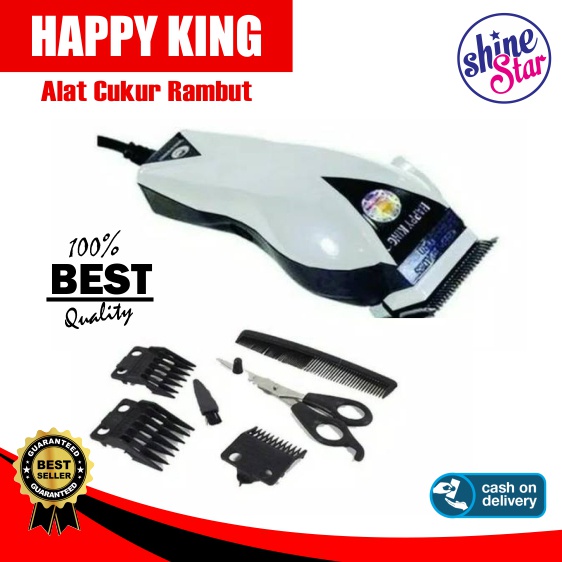 SHINE STAR - COD - Happy King HK- 900 Sistem Charger Mesin Cukur Listrik Potong Rambut Kumis Jenggot