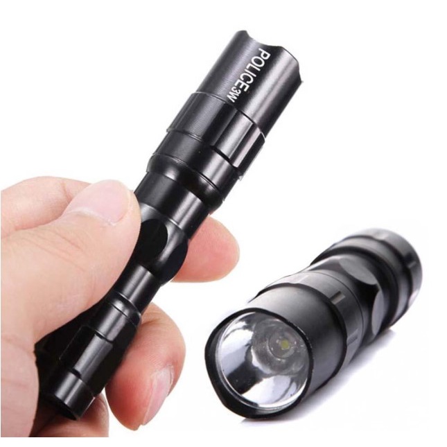 SENTER SWAT MINI 3 WATT / SENTER MINI SWAT POLICE 3W / WATERPROOF FLASHLIGHT LAMP SWAT