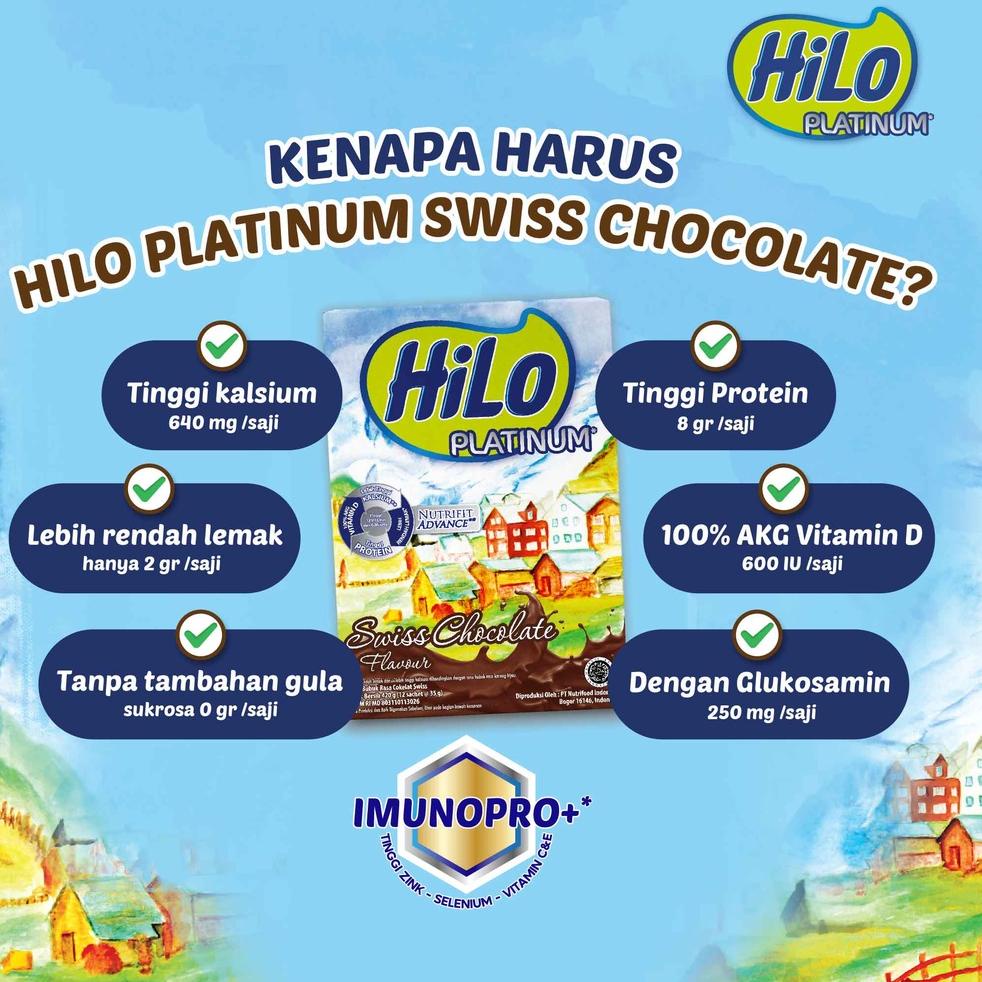 

9.9 Flash Sale Twin Pack - HiLo Platinum Swiss Chocolate 420 gram - Susu Tinggi Kalsium ...,,