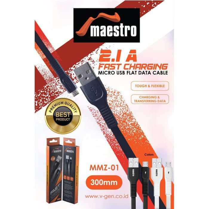 Kabel Data Maestro Fast Charging Micro USB MMZ-01 30cm