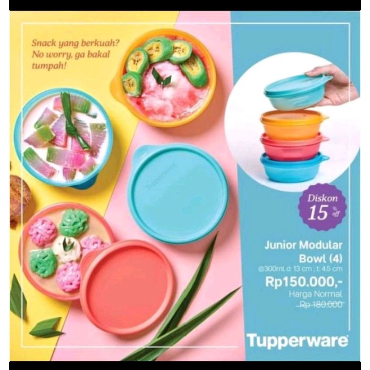 Junior modular bowl Tupperware / Bowl tupperware 300 ml
