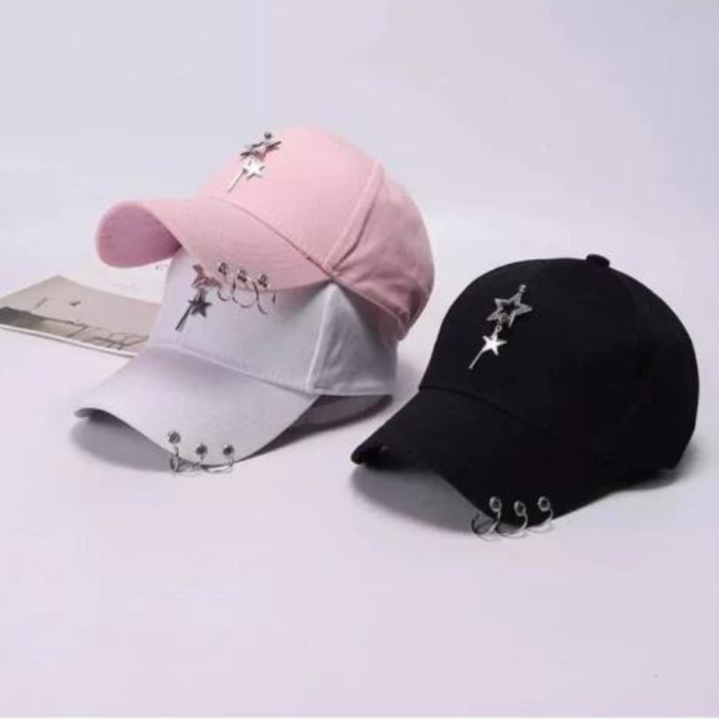 TERLARIS COD TOPI BASEBALL RING ANTING BORDIR KPOP PREMIUM TERMURAH