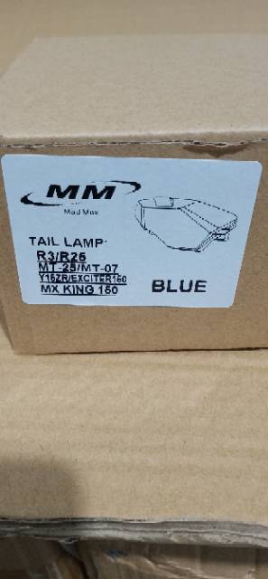 Lampu stop MX-king 150/R25/MT-25/MT-07 led blue plus sen