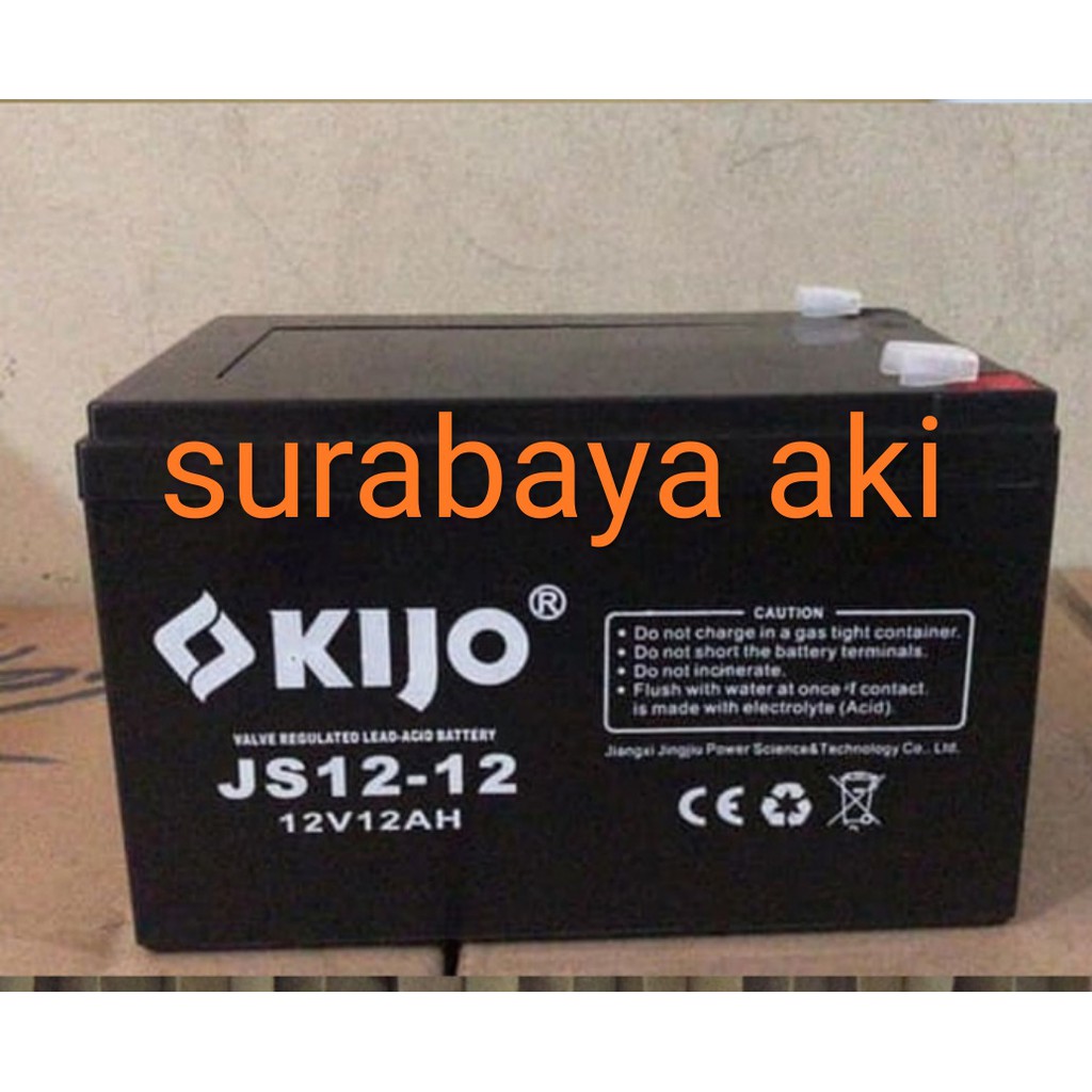 Aki kering battery UPS MOBILAN ANAK aki vrla MF kijo 12v 12ah 12volt KIJO 12AH AKI SURABAYA AKI