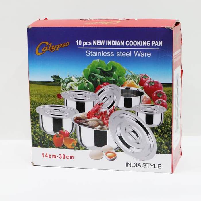 Panci India Ss Susun 5 Pcs/set (s-130)