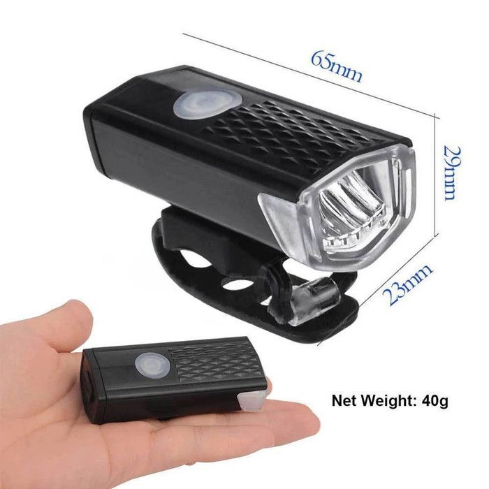 Lampu Sepeda Depan 2255 Rechargerable USB Bike Light