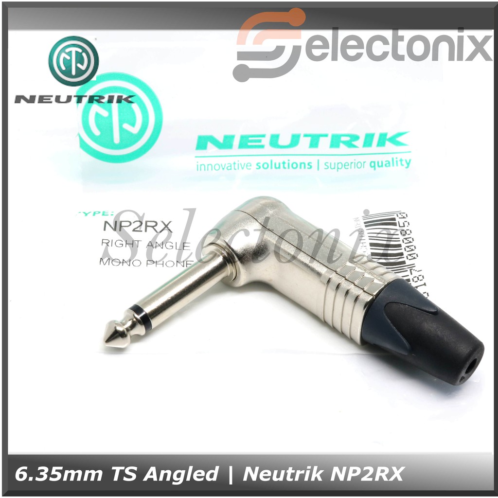 Jack Audio 1/4&quot; TS-Mono Angled | Neutrik [NP2RX] Original