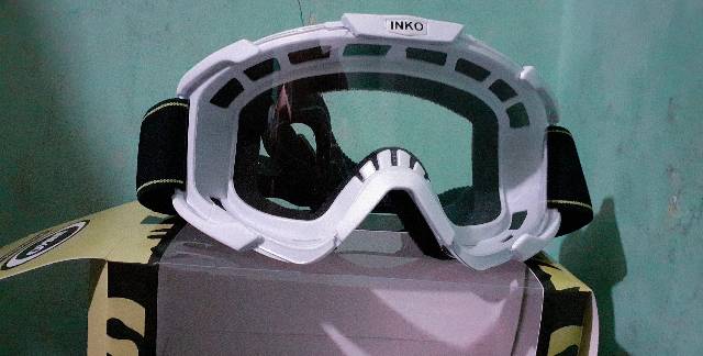 Kacamata Helm Cross Goggle Safety Inko Clear