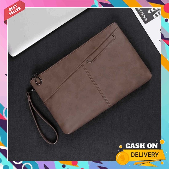 Clutch Coach Academy Pouch In Signature Canvas With Patch Tas Tangan Kulit Asli Premium Quality Tas 