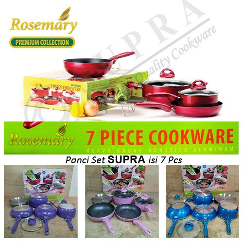  SUPRA  Rosemary  Cookware Set 7 Pcs Panci Supra  Rosemary  