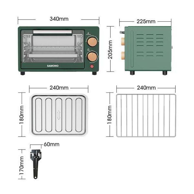 Samono Electric Oven Microwave Oven Listrik Kapasitas Besar