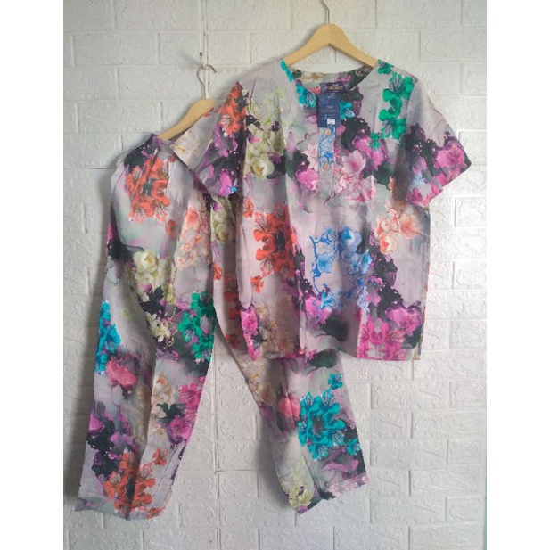 Setelan Celana Panjang Lengan Pendek Kudamas Ld 116cm/CPLPDK