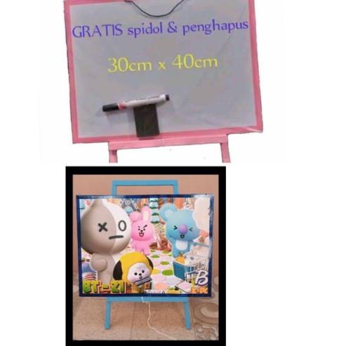 

(MENARIK!!) papan tulis anak bisa sambil duduk 30cm x 40cm