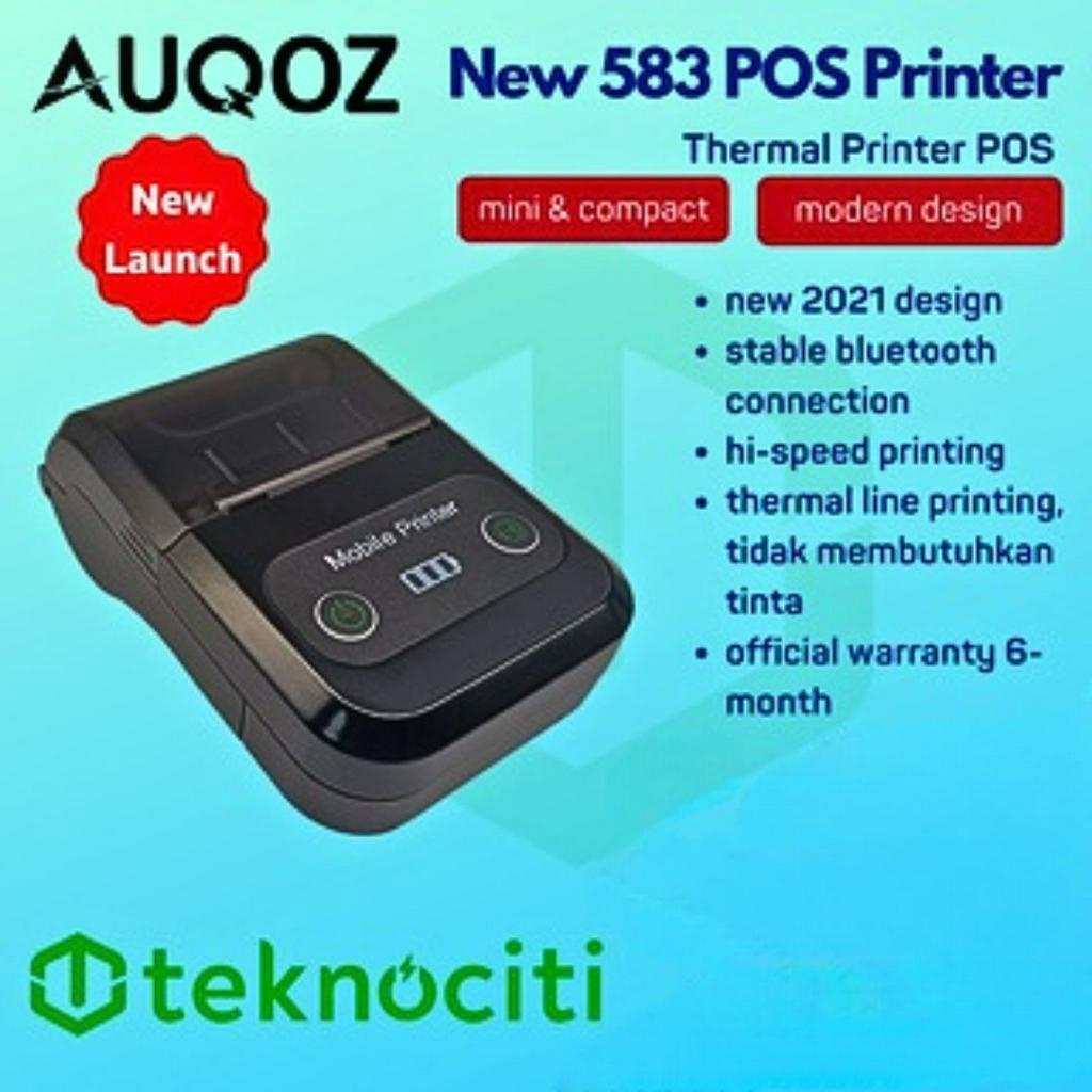 AUQOZ Mini Bluetooth Thermal Printer 583 Max 2 by Zjiang / AQ Series