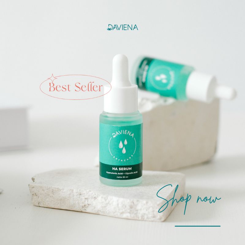 [BYBEEVA] SERUM HA | GRAPE GLOWING BOOSTER | AURA BRIGHT SERUM | DAVIENA SKINCARE