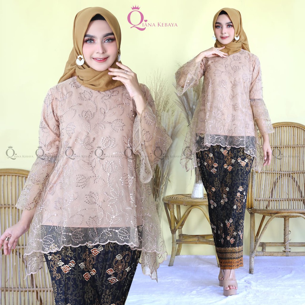 Setelan Kebaya Modern Rinjani Tille Full Furing