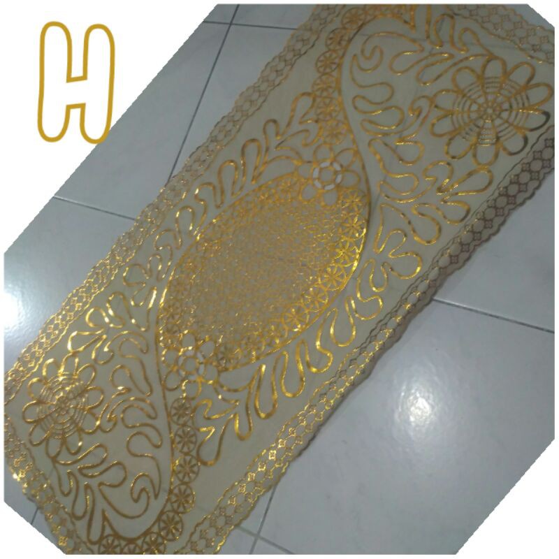 Taplak meja anti air Gold L'eeza home