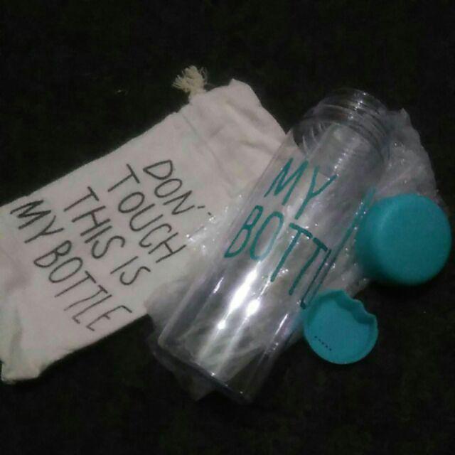 Promo Turun Harga Free New Pouch / Realpic My Bottle Bening + Pouch / Infused Water / Botol Tritan