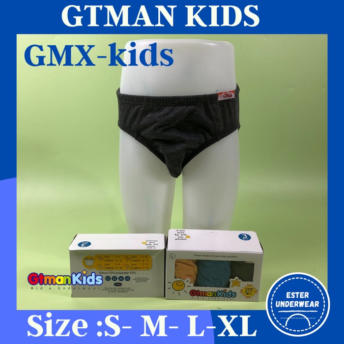 Celana Dalam Anak Laki-laki  GTman GMX-Kids ISI 3Pcs/Pack