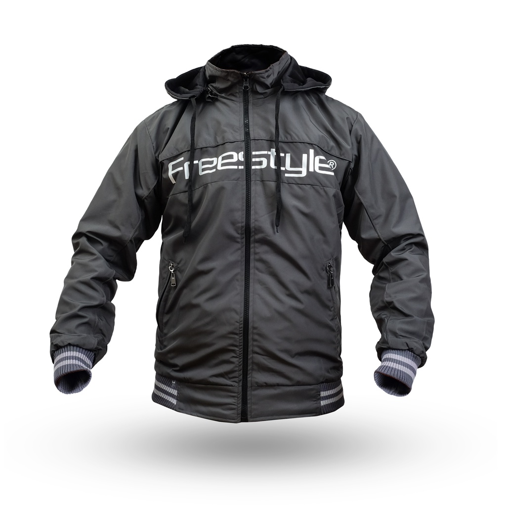 Freestyle Jaket Bolak Balik BB Jumbo Pria BigSize 3XL, 4XL Wanita Unisex Waterproof Windproof