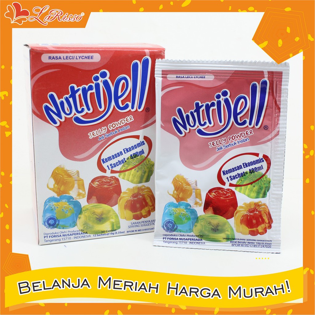 

NUTRIJELL EKONOMIS 10GR LECI - 1 BOX ISI 12PCS