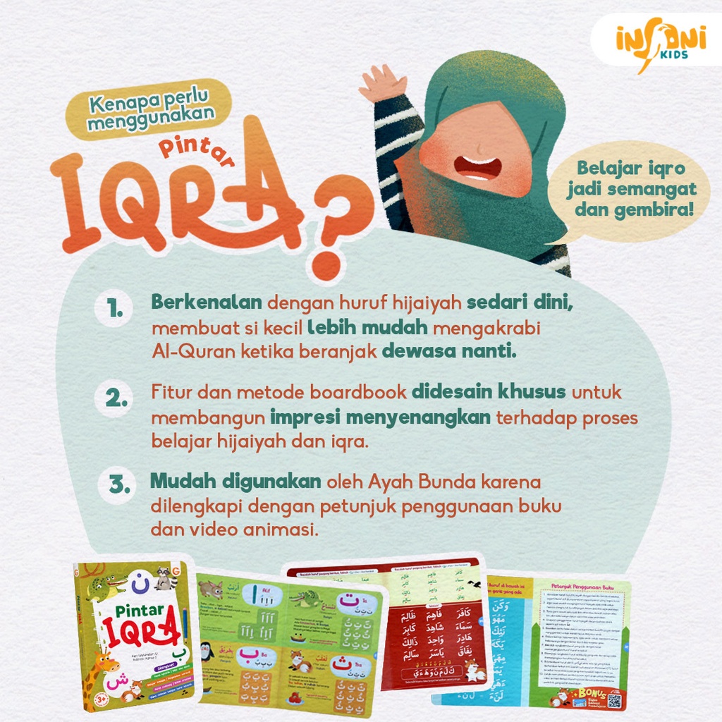 Buku Boardbook Pintar Iqra 1 - Gema Insani 100% Original