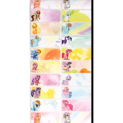 

22 pcs size L sticker nama waterproof GIRL