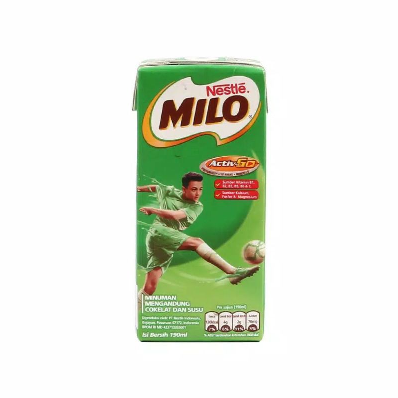 

Milo ActivGo UHT Coklat 180 ml