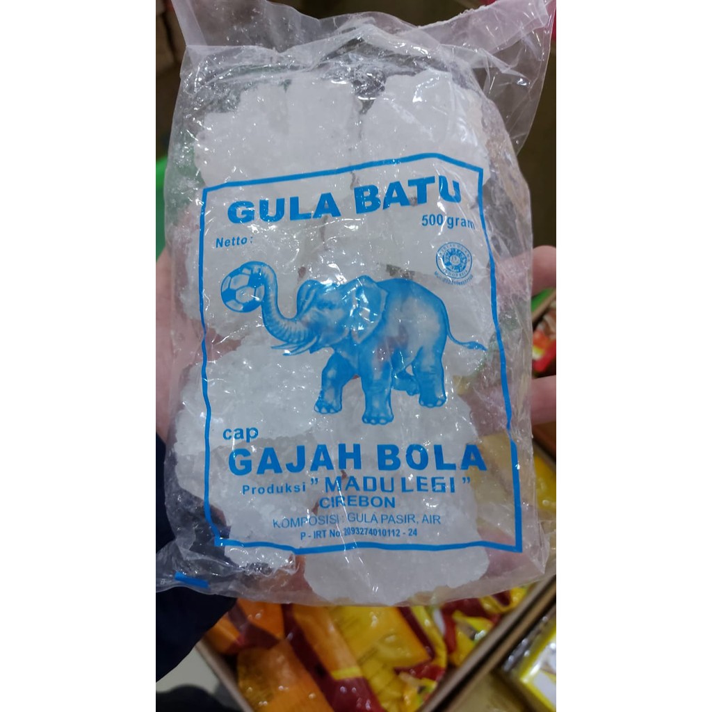 Gula Batu cap Gajah Bola per 500 gram