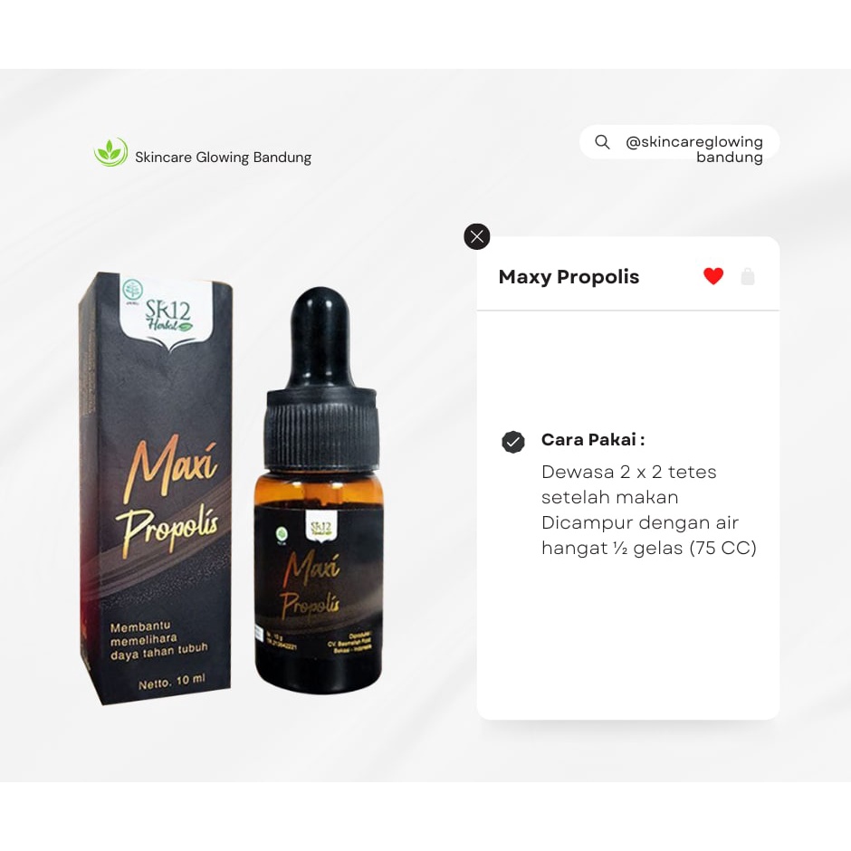 Maxy Propolis SR12 Propolis Asli Propolis SM Brazilian 100% Asli With Nano Technology Obat Herbal Diabetes Asamurat Kolesterol Suplemen Kesehatan wa