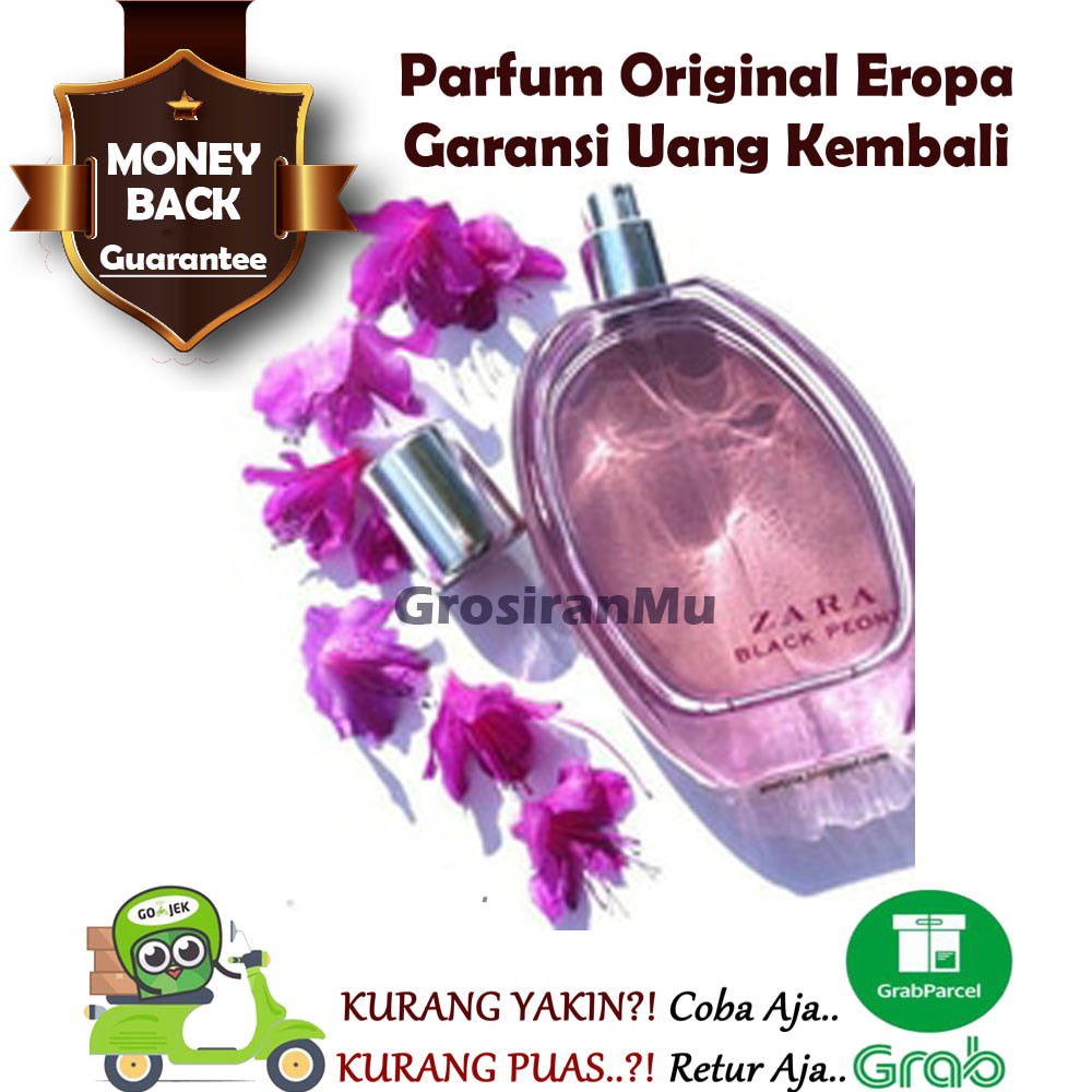 Parfum Zara Black Peony Original reject Counter not Ori Singapore