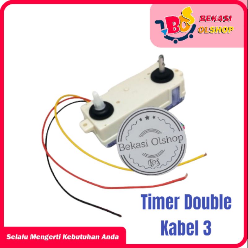 Timer Dobel /Timer Double Kabel 3 Mesin Cuci Multi Dobel