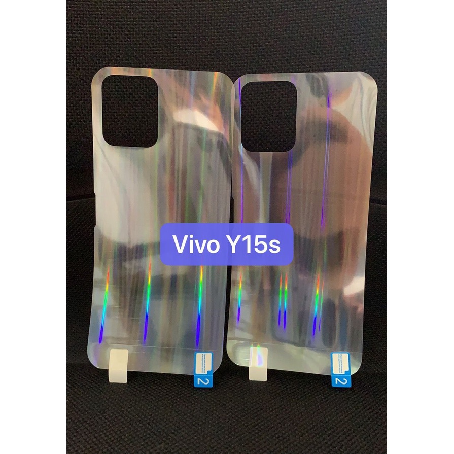 VIVO Y01 Y15S Y11 Y12 Y12i Y15 Y17 Y19 ANTI GORES BELAKANG SKIN AURORA ANTI JAMUR GARSKIN PELANGI TRANSPARAN PELINDUNG BELAKANG