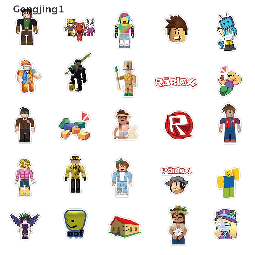 Gongjing1 100Pcs / set Stiker Motif Anime Roblox Anti Air Untuk Dekorasi Koper / Notebook