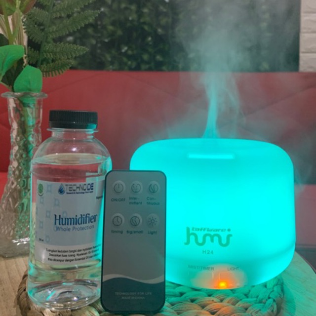 Paket Techno de humidifier non alkohol + humidifier ruangan remote