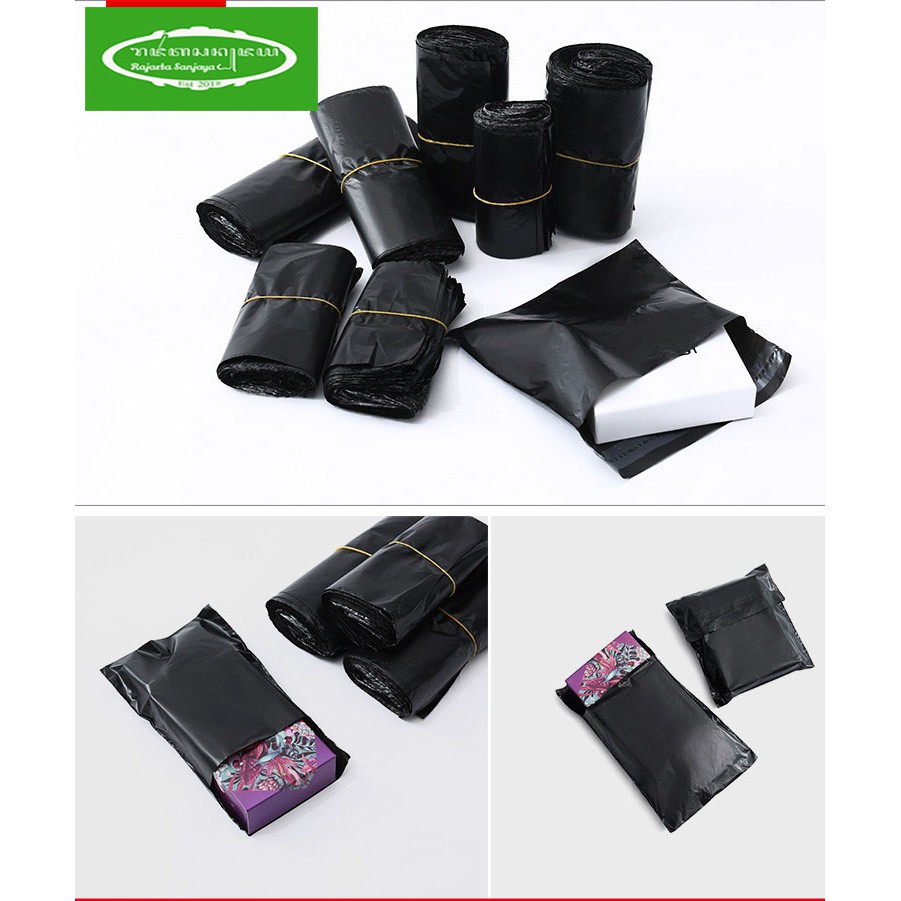 7.7 BIG SALE 10Pcs Black Courier Bags Smooth New Pe Plastic Polymailer