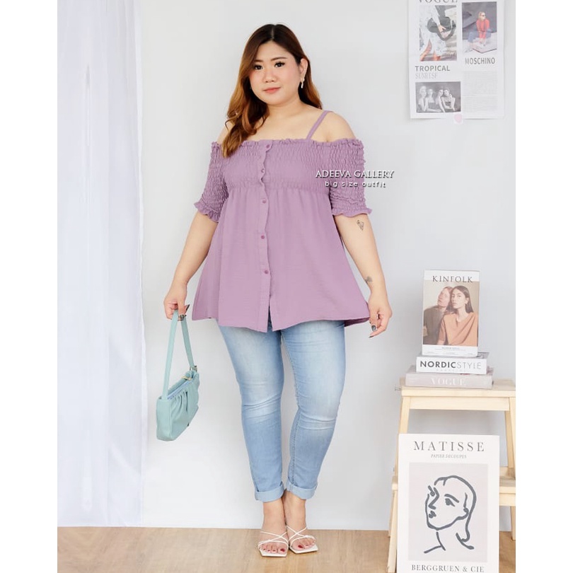 ADEEVA Casandra Blouse Jumbo Atasan Wanita Jumbo