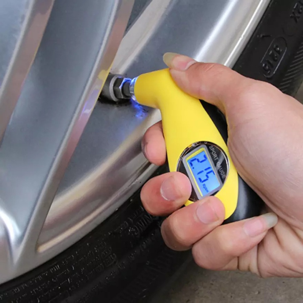 Digital Tire Pressure Gauge Sport Yellow Pengukur Tekanan Ban