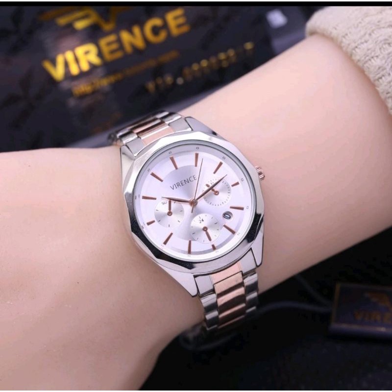 Jam Tangan VRNC Wanita Jam Tangan Stainliss Steel Terlaris Bahan Halus