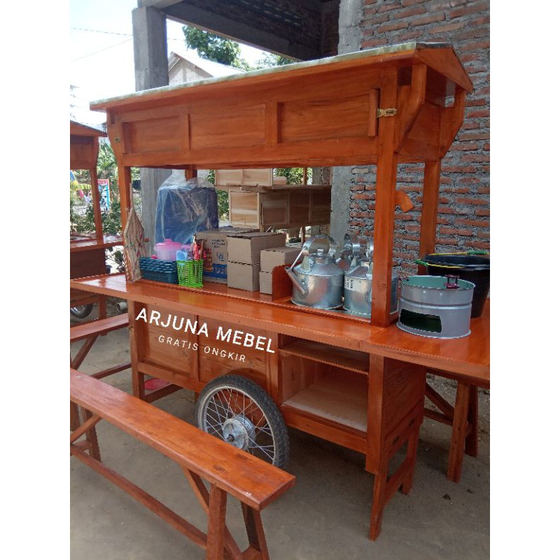 GEROBAK ANGKRINGAN KOMPLIT PERALATAN