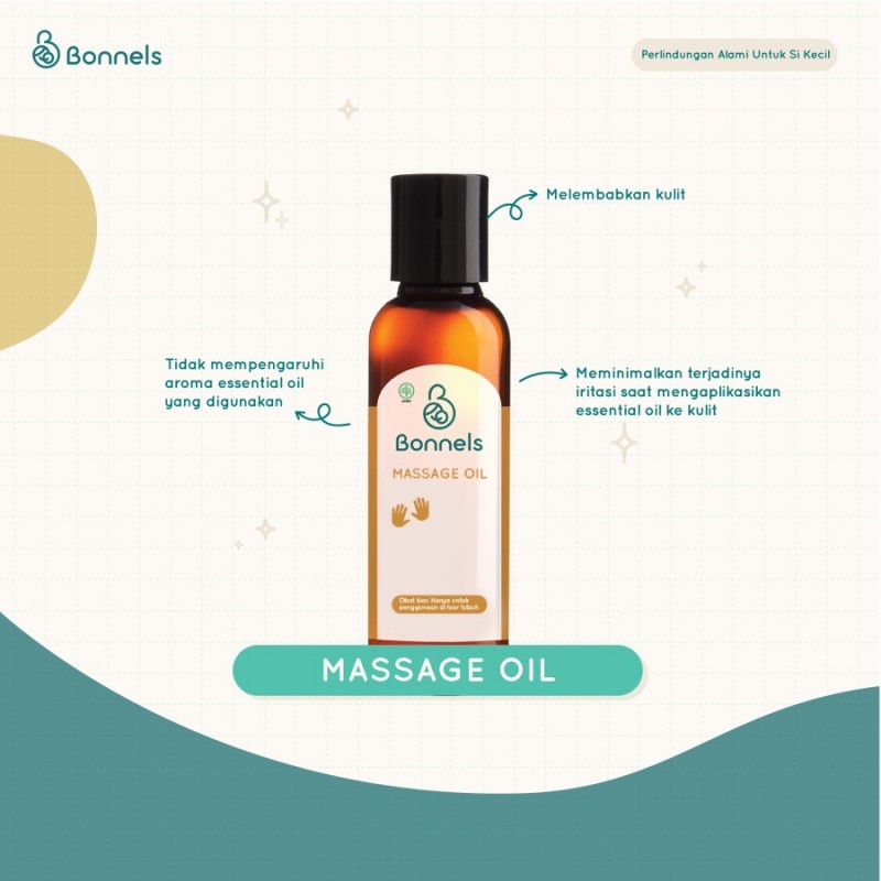 Bonnels Bonnels Massage Oil Minyak Pijat Anak Bayi - 100ml