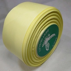 

Pita Grossgrain Kuning Muda Ukuran 1.5 inch / 4cm Per Roll