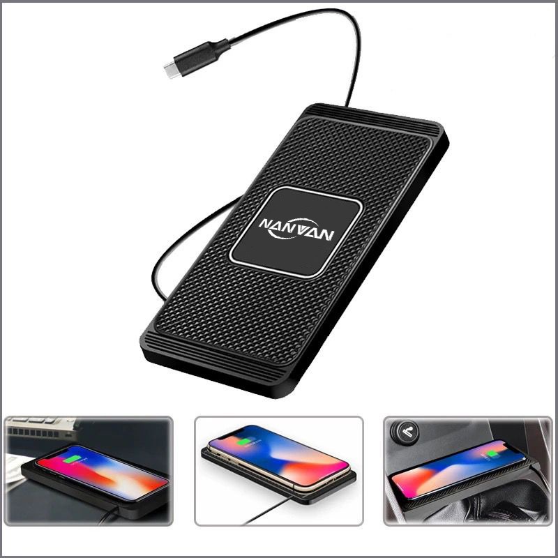 [RO ACC] W3 NANVAN DEKSTOP FAST CHARGER WIRELESS PAD SQUARE SLIM DESIGN