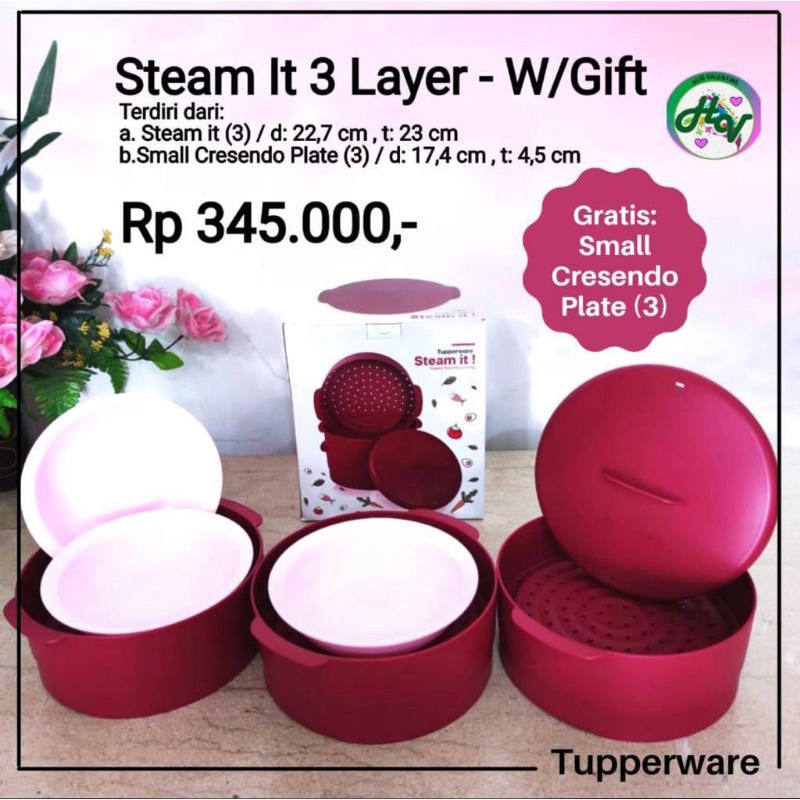 steam it 3 susun tupperware