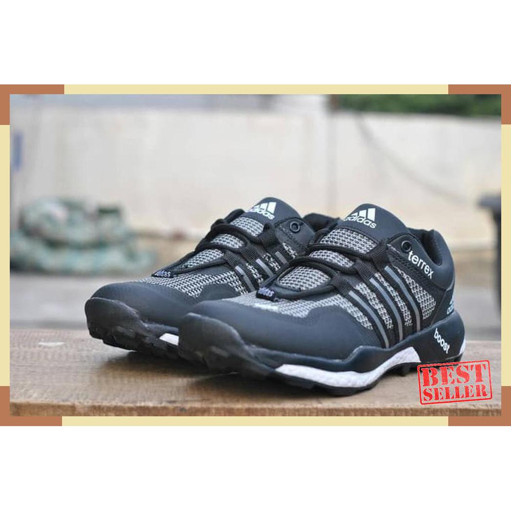 Mantul SEPATU  ADIDAS  TEREX IMPORT VIETNAM  BLACK GREY 