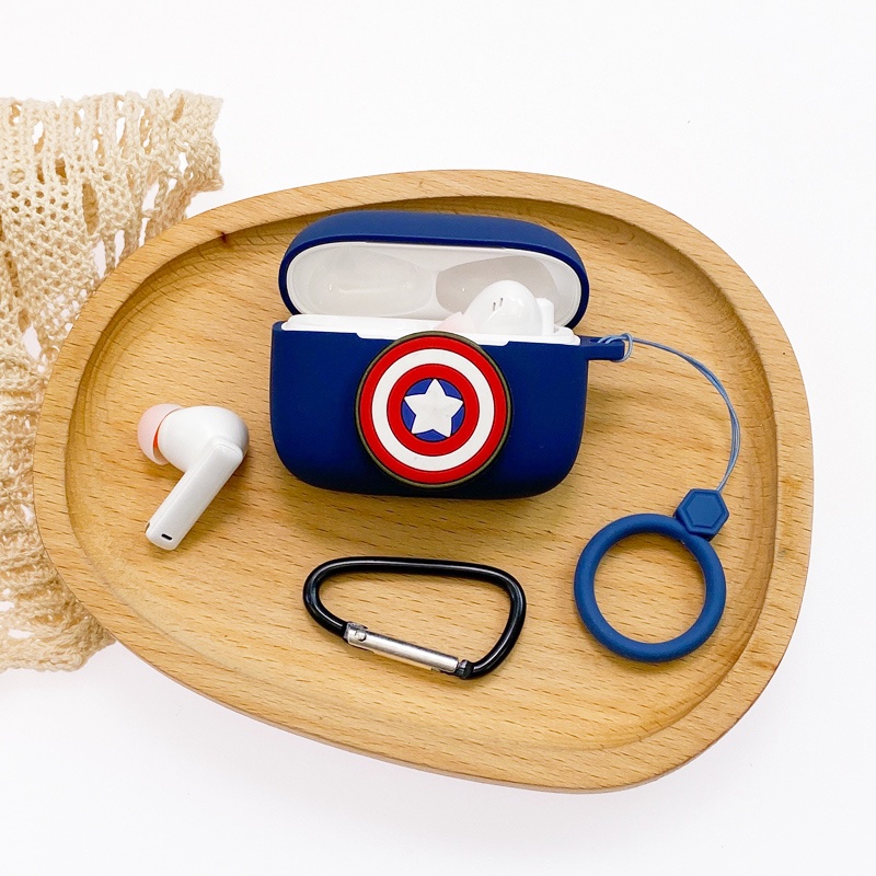 Baseus m2 m1 Soft Case Silikon Motif Kartun Marvel Batman Untuk Earphone Wireless Bluetooth